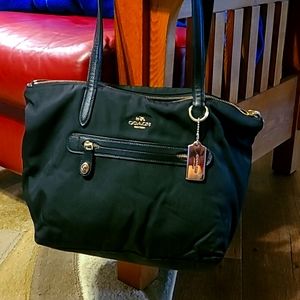 Authentic COACH Black Fabric Taylor Tote Bag/Purse